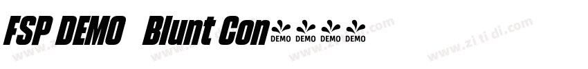 FSP DEMO   Blunt Con字体转换